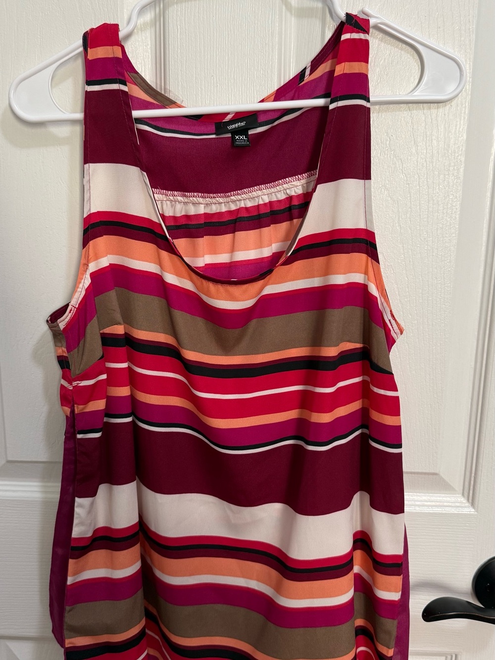 Mossimo Supply Co. Multicolor Striped Scoop Neck Tank